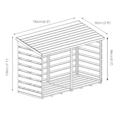 Mercia Double Log Store -Garden Furniture Store 12806821 5215028837739206