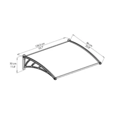 Palram - Canopia Canopy Neo 1350 Grey Twinwall 13 Palram - Canopia Canopy Neo 1350 Grey Twinwall -Garden Furniture Store 12807312 1234833218003766