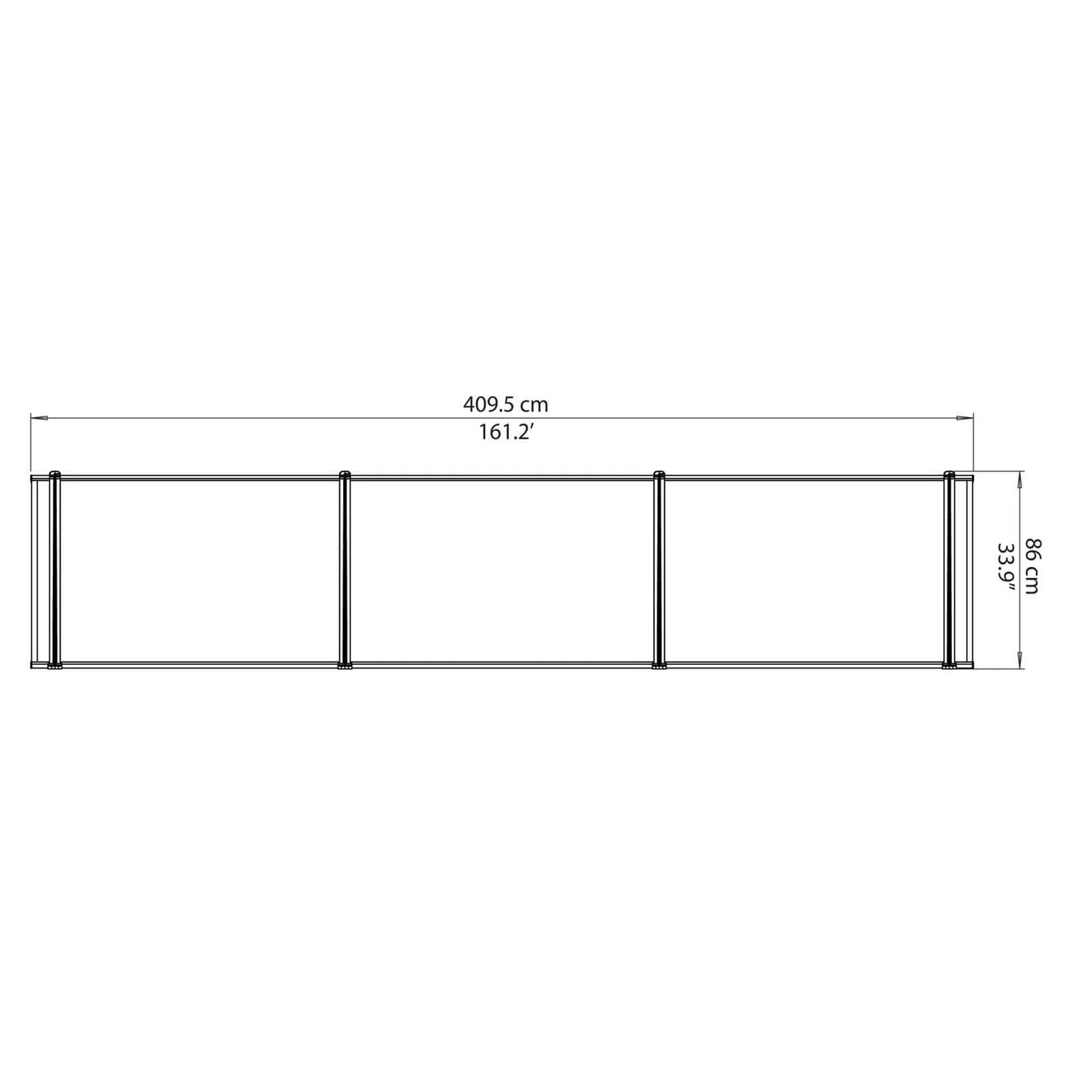 Palram - Canopia Canopy Neo 4050 Grey Twinwall 6 Palram - Canopia Canopy Neo 4050 Grey Twinwall - Image 4