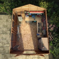 Mercia 10 X 8ft Overlap Double Door Apex Shed -Garden Furniture Store 12809177 2195033314280829