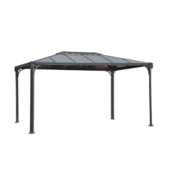 Palram - Canopia Martinique 4300 Garden Gazebo Grey Bronze -Garden Furniture Store 12810742 1974833198960246