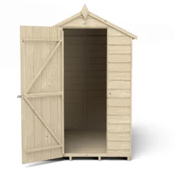 Forest Overlap 6 X 4ft Pressure Treated Apex Shed - No Window -Garden Furniture Store 12810887 1634833194320566