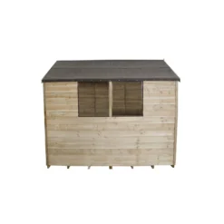 8x6ft Forest Natural Timber Overlap Apex Pressure Treated Wooden Shed -Garden Furniture Store 12810904 8644845600339951