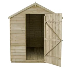 8x6ft Forest Natural Timber Overlap Apex Pressure Treated Wooden Shed 16 8x6ft Forest Natural Timber Overlap Apex Pressure Treated Wooden Shed -Garden Furniture Store 12810910 1544833195809859
