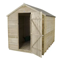 8x6ft Forest Natural Timber Overlap Apex Pressure Treated Wooden Shed 18 8x6ft Forest Natural Timber Overlap Apex Pressure Treated Wooden Shed -Garden Furniture Store 12810910 3964833195205062