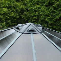 Palram - Canopia Monaco Hexagonal Garden Gazebo Grey -Garden Furniture Store 12810973 1374924173003792