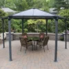 Palram - Canopia Monaco Hexagonal Garden Gazebo Grey 2 Palram - Canopia Monaco Hexagonal Garden Gazebo Grey -Garden Furniture Store 12810973 1864924172689461