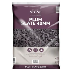Stylish Stone Plum Slate 40mm - Large Pack - 19kg -Garden Furniture Store 12815204 5194902949043271