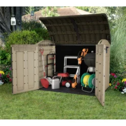 Keter Store It Out Ultra Outdoor Garden Storage Shed - Beige & Brown - 2000L -Garden Furniture Store 12815621 2154833203715627