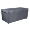 Keter Sumatra Rattan Effect Outdoor Garden Storage Box 511L - Anthracite -Garden Furniture Store 12815762 1164845691783143