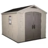 Keter Factor 8 X 11ft Outdoor Garden Apex Storage Shed - Beige/Brown -Garden Furniture Store 12817718 1314895623388619