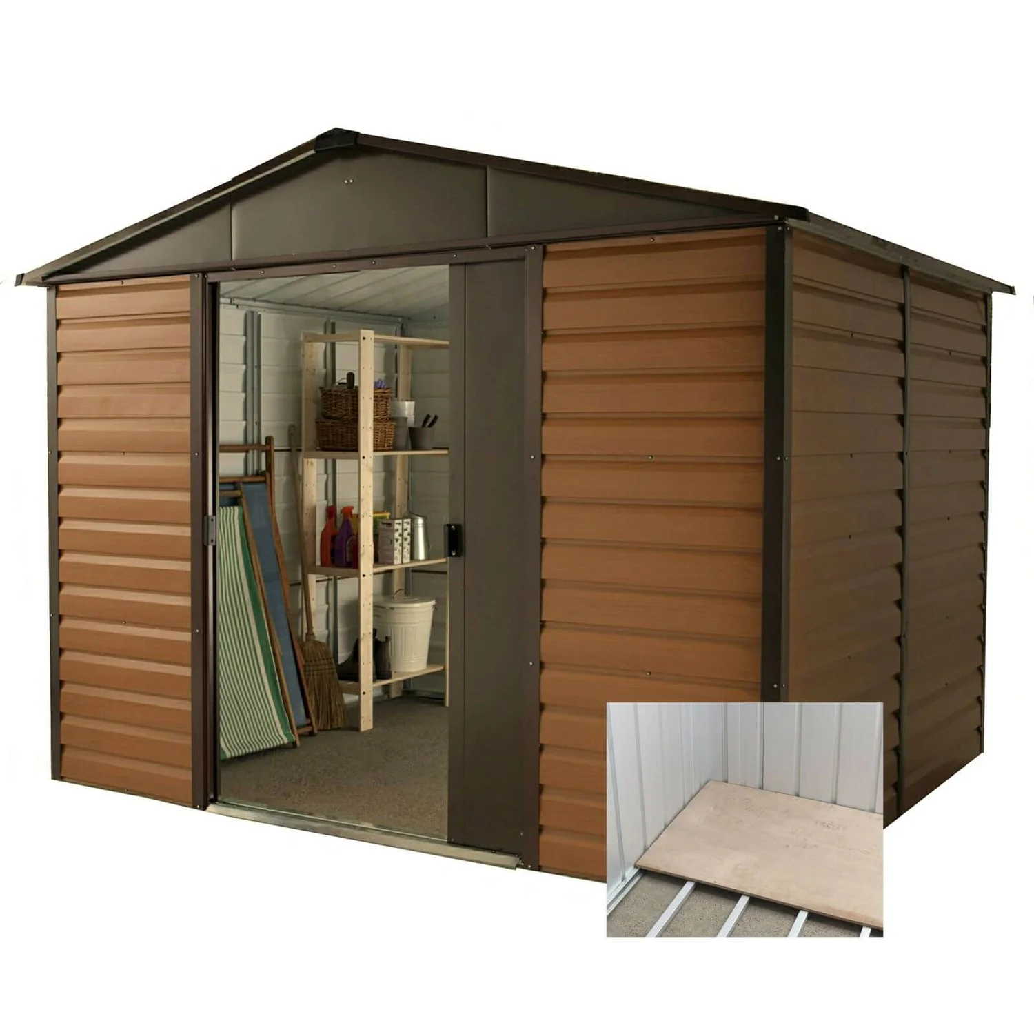 Yardmaster 10x12ft Woodgrain Shed & Floor Frame 4 Yardmaster 10x12ft Woodgrain Shed & Floor Frame - Image 2
