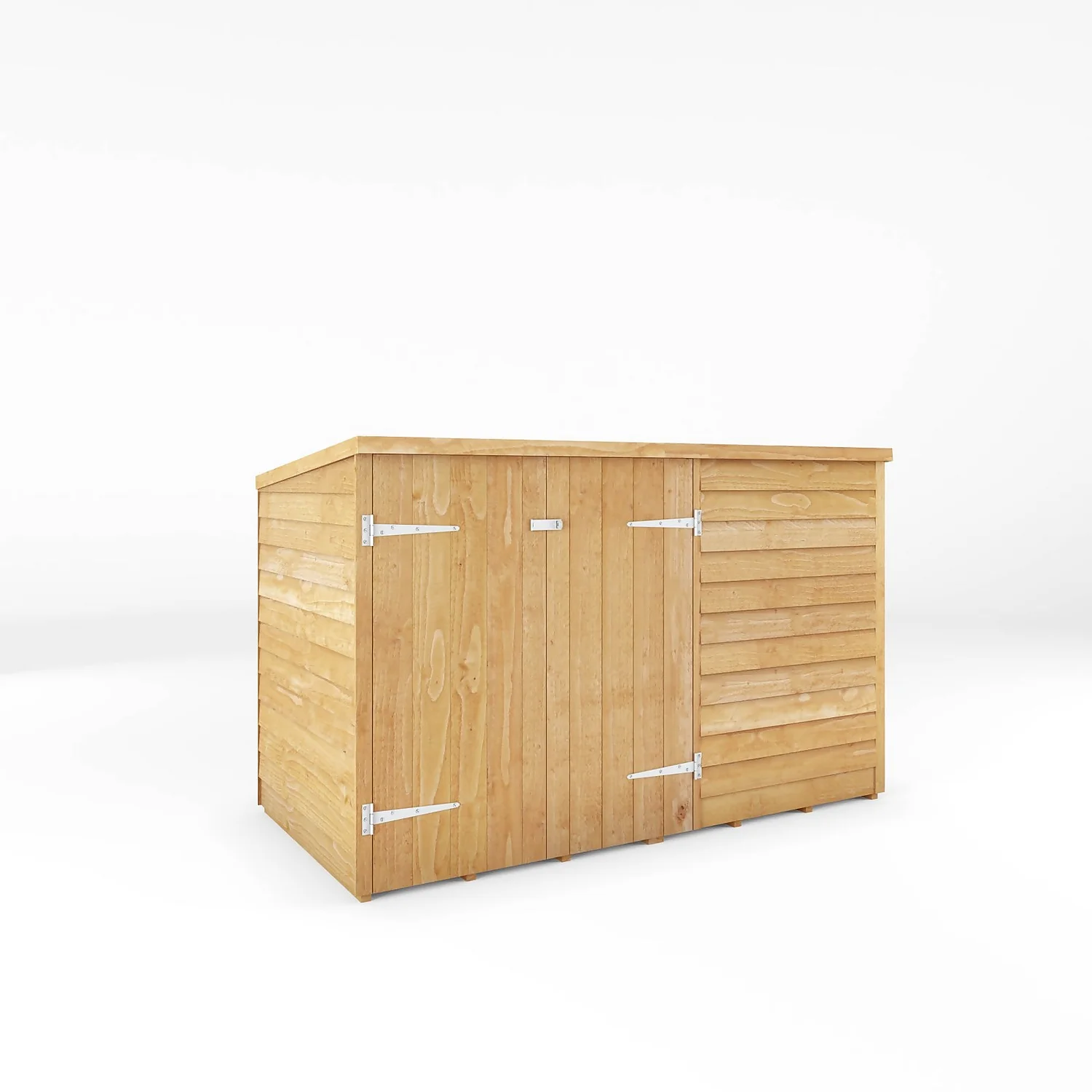 Mercia 6 X 3ft Overlap Pent Bike Shed 3 Mercia 6 X 3ft Overlap Pent Bike Shed