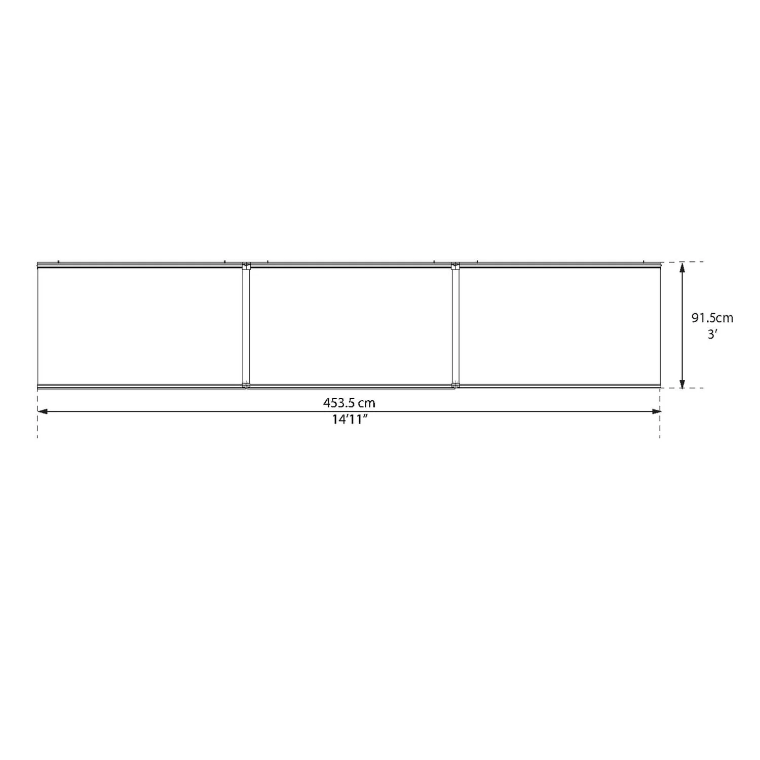 Palram - Canopia Canopy Aquila 4500 Grey Clear 10 Palram - Canopia Canopy Aquila 4500 Grey Clear - Image 8