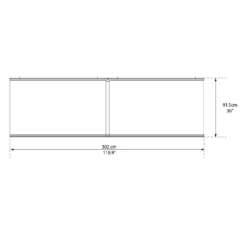 Palram - Canopia Canopy Aquila 3000 Grey Clear -Garden Furniture Store 12821841 9074833200152815