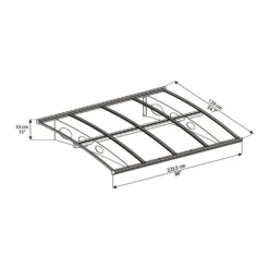 Palram - Canopia Canopy Herald 2230 Grey Clear -Garden Furniture Store 12821842 1034833173770359