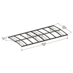 Palram - Canopia Canopy Herald 4460 Grey Clear -Garden Furniture Store 12821845 1414833173460228