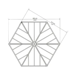 Palram - Canopia Garda Garden Conservatory Grey Bronze -Garden Furniture Store 12821929 9234833172727193