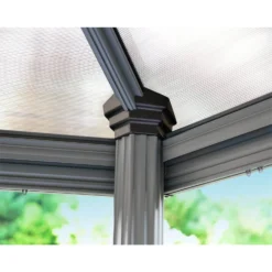 Palram - Canopia Roma Hexagonal Garden Gazebo Grey 13 Palram - Canopia Roma Hexagonal Garden Gazebo Grey -Garden Furniture Store 12821930 1024833174980112