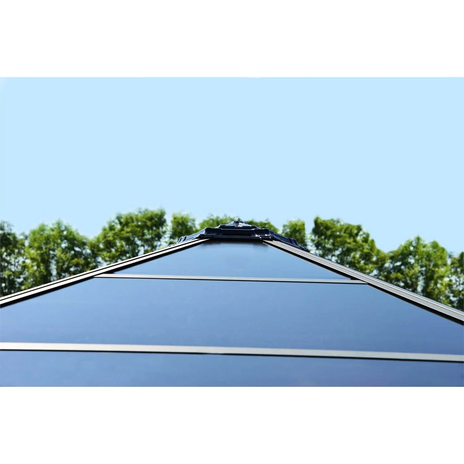 Palram - Canopia Roma Hexagonal Garden Gazebo Grey 6 Palram - Canopia Roma Hexagonal Garden Gazebo Grey - Image 4