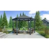 Palram - Canopia Roma Hexagonal Garden Gazebo Grey -Garden Furniture Store 12821930 5254831431974796