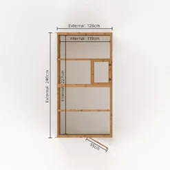 Mercia 8 X 4ft Lean To Greenhouse -Garden Furniture Store 12822588 1785038447790436