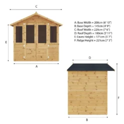 Mercia 7 X 5ft Traditional Summerhouse - Incl. Installation -Garden Furniture Store 12822600 1684989215516178