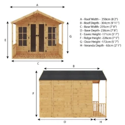 Mercia 10 X 8ft Traditional Summerhouse - Installation Included -Garden Furniture Store 12822787 1265040028821999