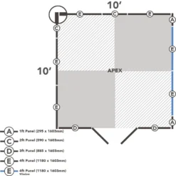 Forest 10 X 10ft Overlap Pressure Treated Double Door Apex Shed -Garden Furniture Store 12823848 8744833219746010