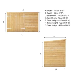Mercia 6 X 3ft Overlap Pent Bike Shed - Incl. Installation -Garden Furniture Store 12825544 1384989186558783