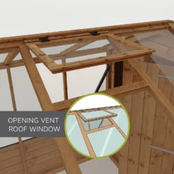 Mercia 8 X 6ft Traditional Apex Greenhouse Combi - Installation Included -Garden Furniture Store 12825708 4084976511264504