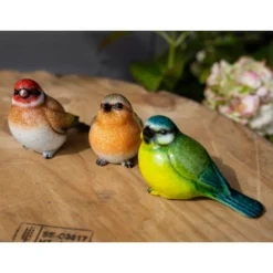 None Resin Blue Tit, Chaffinch & Robin Birds -Garden Furniture Store 12832873 1235025282491475