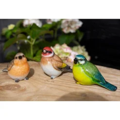 None Resin Blue Tit, Chaffinch & Robin Birds -Garden Furniture Store 12832873 7575025282540384