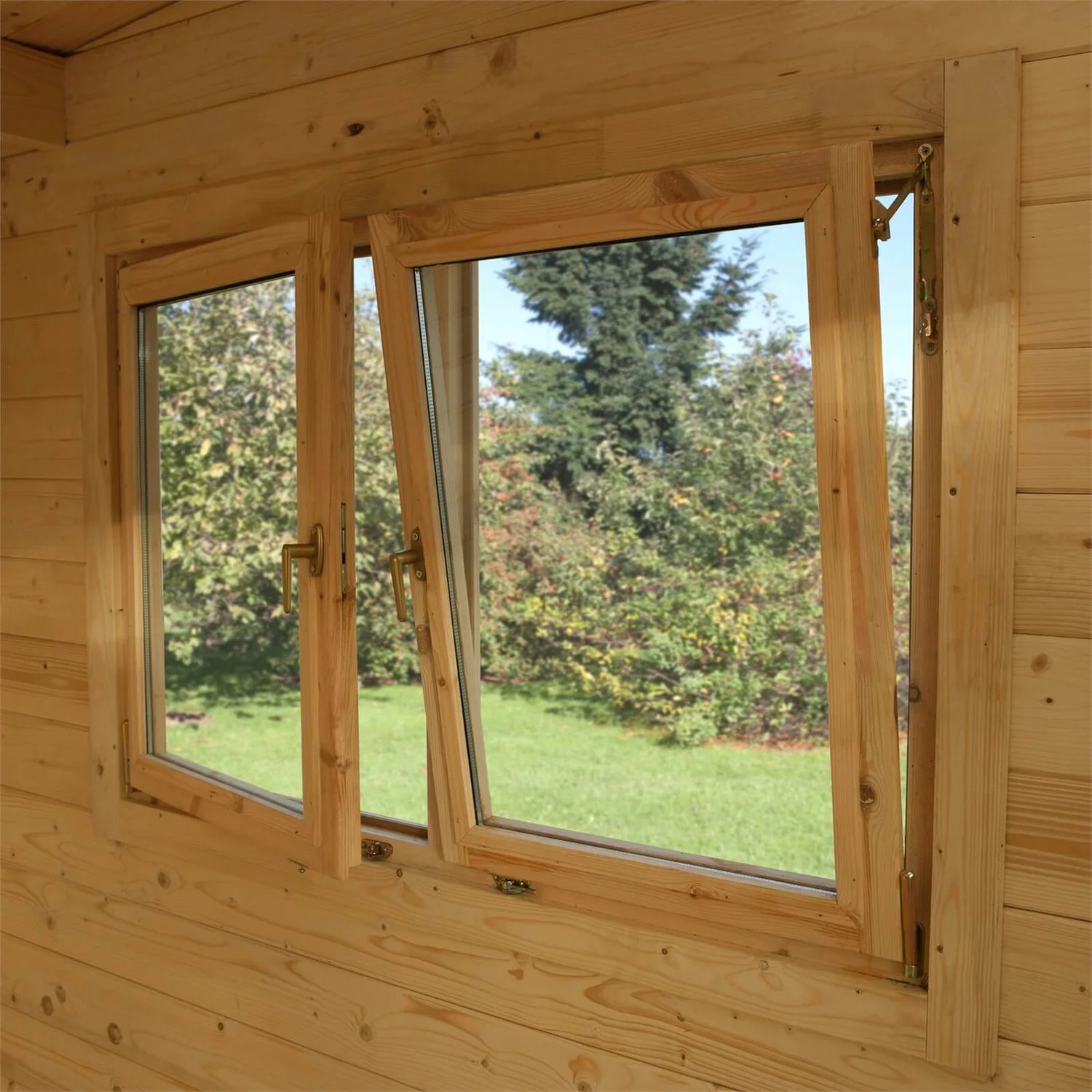 Forest Melbury 4.0m X 3.0m Log Cabin Double Glazed 24kg Polyester Felt, Plus Underlay - Installation Included 9 Forest Melbury 4.0m X 3.0m Log Cabin Double Glazed 24kg Polyester Felt, Plus Underlay - Installation Included - Image 7