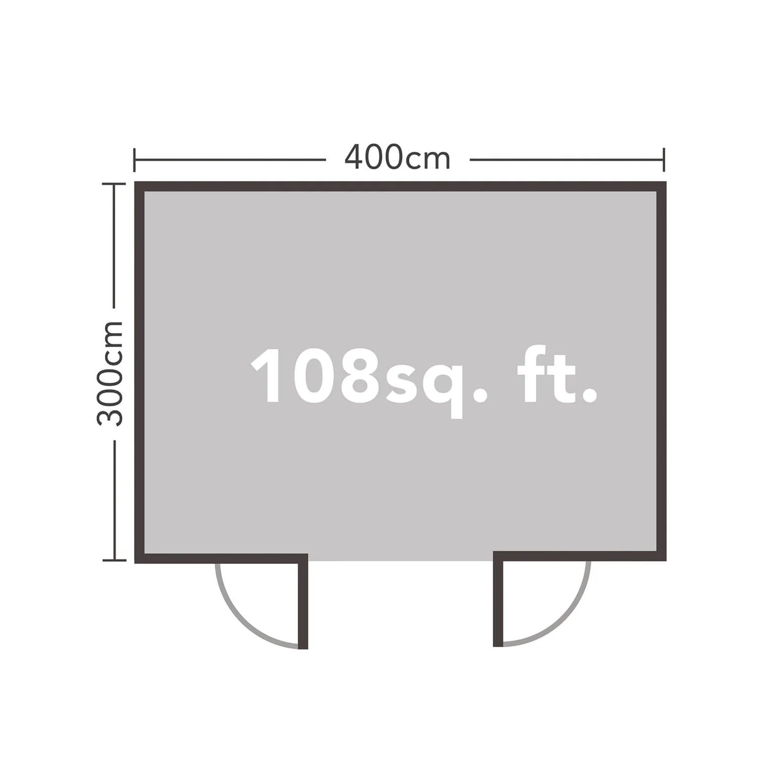 Forest Melbury 4.0m X 3.0m Log Cabin Double Glazed 24kg Polyester Felt, Plus Underlay - Installation Included 11 Forest Melbury 4.0m X 3.0m Log Cabin Double Glazed 24kg Polyester Felt, Plus Underlay - Installation Included - Image 9