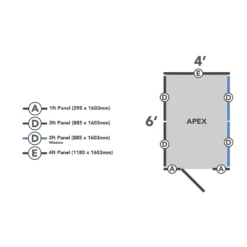 Forest 6 X 4ft Overlap Pressure Treated Apex Shed- 4 Window -Garden Furniture Store 12833289 1884833201700323