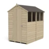 Forest 6 X 4ft Overlap Pressure Treated Apex Shed- 4 Window -Garden Furniture Store 12833289 4934831955359572