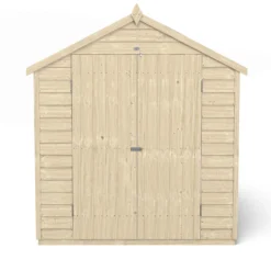 Forest 8 X 6ft Overlap Pressure Treated Apex Shed - Double Door No Windows 13 Forest 8 X 6ft Overlap Pressure Treated Apex Shed - Double Door No Windows -Garden Furniture Store 12833294 1034833197408001
