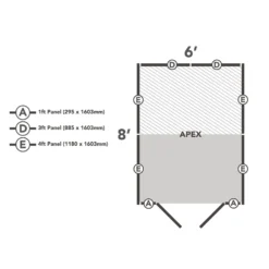 Forest 8 X 6ft Overlap Pressure Treated Apex Shed - Double Door No Windows 19 Forest 8 X 6ft Overlap Pressure Treated Apex Shed - Double Door No Windows -Garden Furniture Store 12833294 4124833197529753