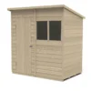 Forest 6 X 4ft Overlap Pressure Treated Pent Shed -incl. Installation -Garden Furniture Store 12833306 1724831955840010