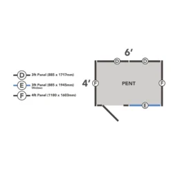 Forest 6 X 4ft Overlap Pressure Treated Pent Shed -incl. Installation -Garden Furniture Store 12833306 9574833202120746