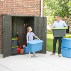 Lifetime 1500L Rough Cut Vertical Storage Cabinet -Garden Furniture Store 12836581 1424833208407720