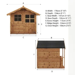 Country Living 5 X 5ft Wellow Playhouse Painted + Installation - Thorpe Towers 16 Country Living 5 X 5ft Wellow Playhouse Painted + Installation - Thorpe Towers -Garden Furniture Store 12881626 5215027554244829