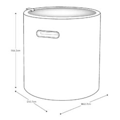 Keter Cool Stool Outdoor Ice Cooler Table 39L - Graphite -Garden Furniture Store 12884590 6574864304895723