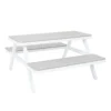 Picnic Bench - White & Grey -Garden Furniture Store 12885210 1004853415247632