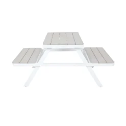 Picnic Bench - White & Grey -Garden Furniture Store 12885210 1744853415530586
