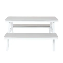 Picnic Bench - White & Grey -Garden Furniture Store 12885210 6834846186528506