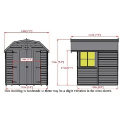 Shire Barn Style Shed - 7 X 7ft -Garden Furniture Store 12886994 1064849861345206