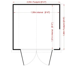 Shire Barn Style Shed - 7 X 7ft -Garden Furniture Store 12886994 6934849861329264