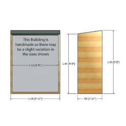 Shire Garden Store Shiplap - 4x2ft -Garden Furniture Store 12887188 2024851572700855